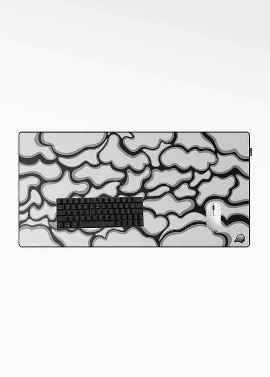 ALVI Mousepad Wolken Hellgrau 3XL - 1200x600mm